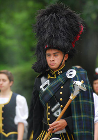 アナポリス米国海軍兵学校のパレードの様子
