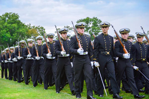 大アナポリス海軍兵学校のパレード