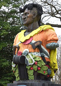 Annapolis's tecumseh statue painted