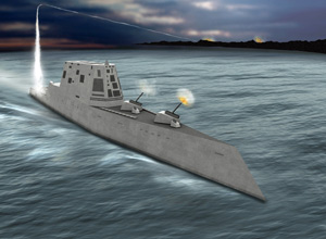 ズムウォルト級駆逐艦の完成予想CG図