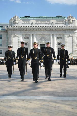 アナポリス米国海軍兵学校のパレード