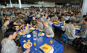 空軍士官学校の食堂