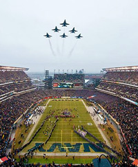 Blue Angels' Fly Over at Army Navy Game