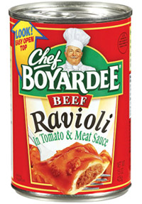 Beef Ravioli can