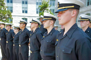 アナポリス海軍士官学校の士官候補生