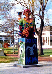 Annapolis's tecumseh statue painted in 1977